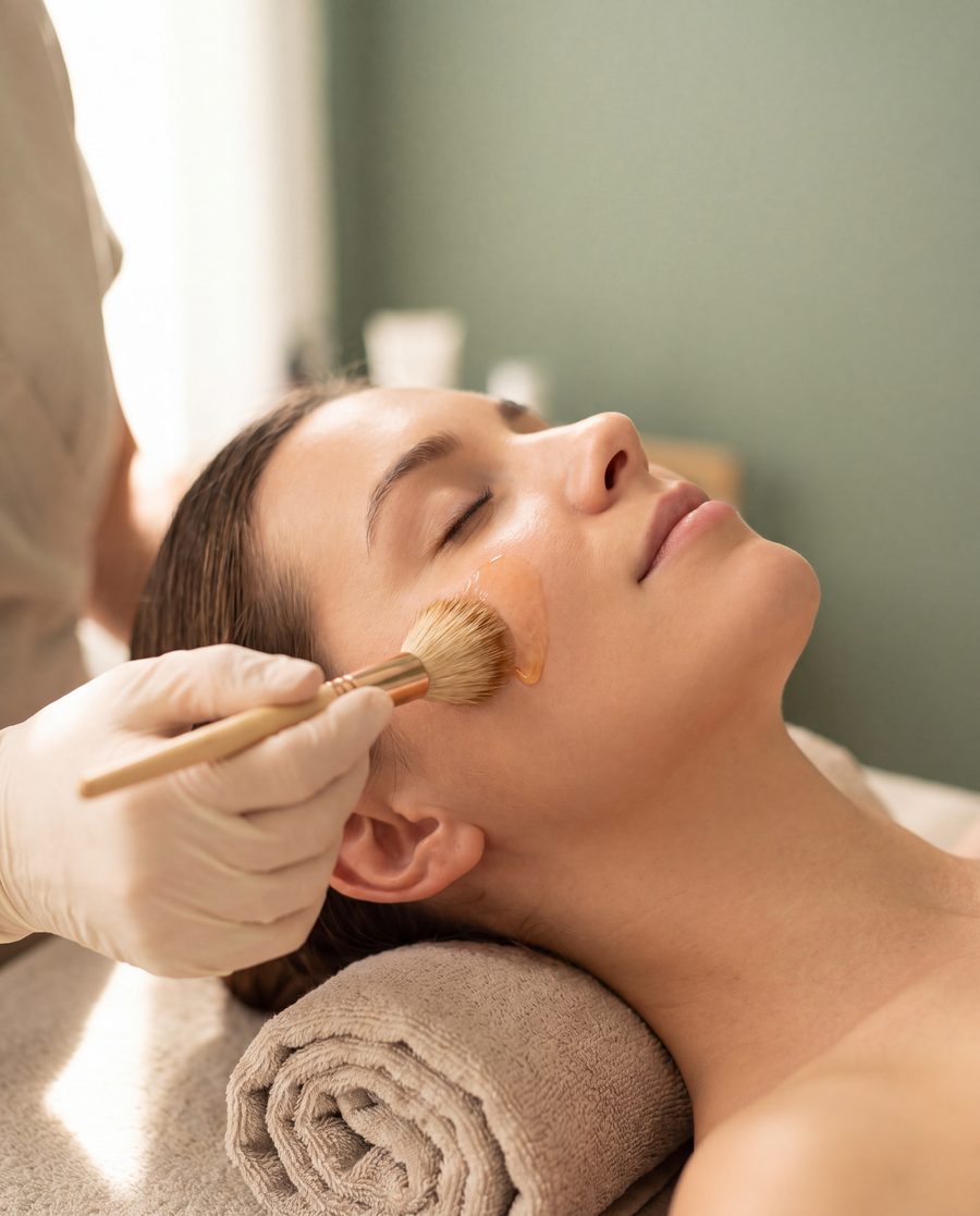 Chemical peel treatment at Fine Lines Aesthetic Salon