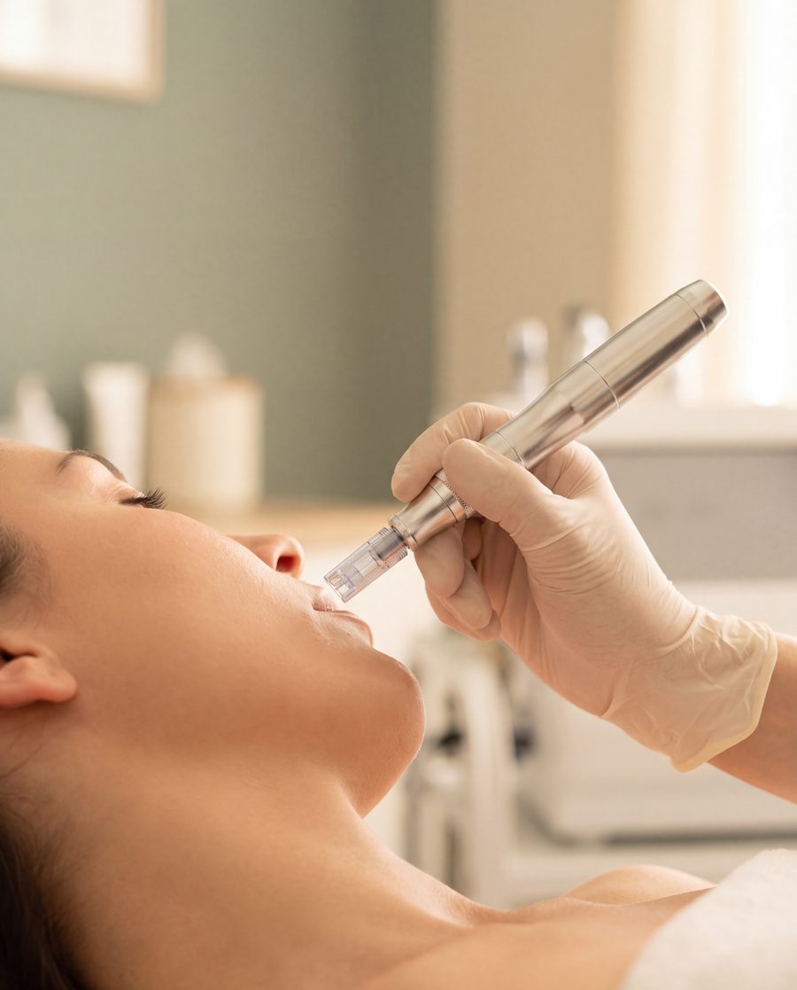 Microneedling treatment at Fine Lines Aesthetic Salon